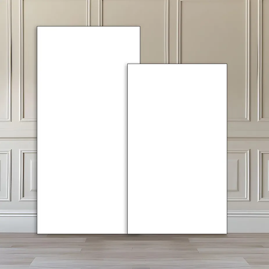 2 Rectangular Panels — Two clean rectangular panels — the most modern, least fussy backdrop we build