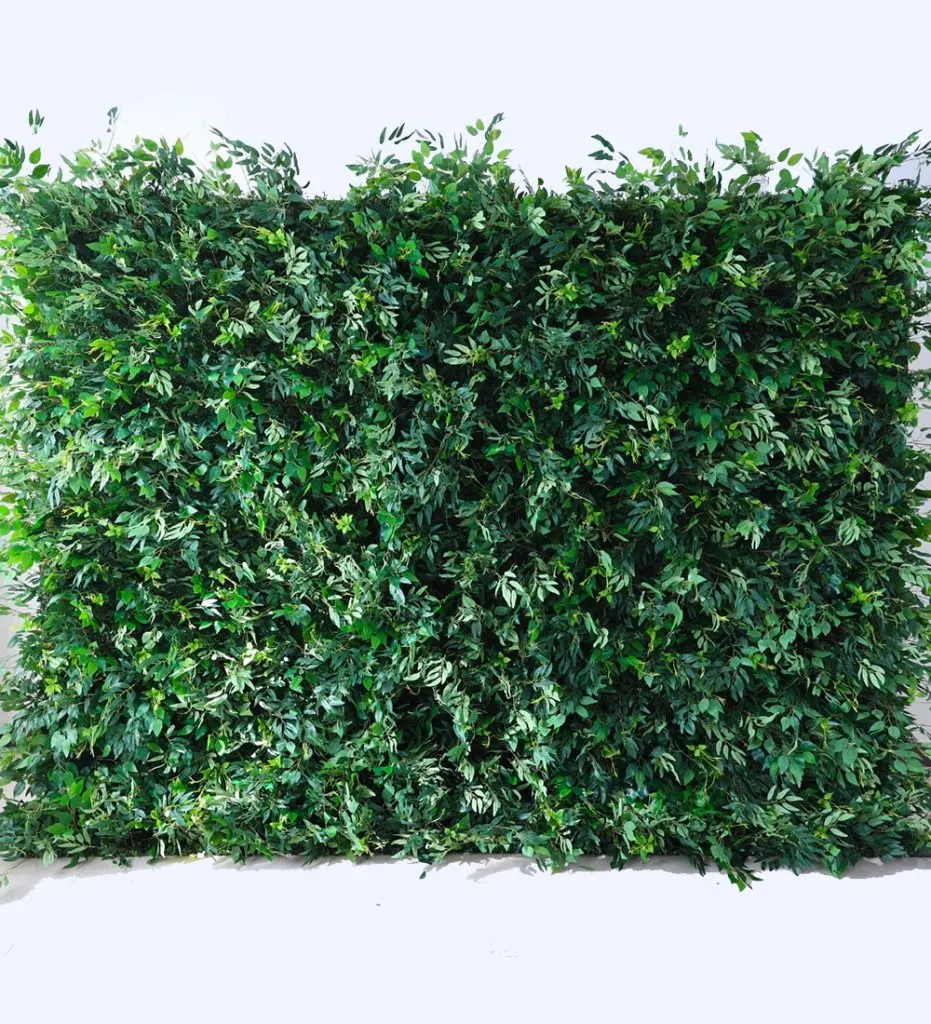 Bali — Immerse yourself in the lush beauty of our exotic green flower wall, a breathtaking display that captures the essence of a natural oasis at your event