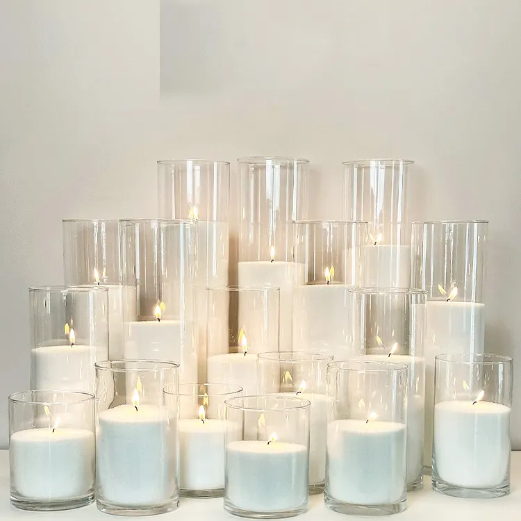 Candles — Candlelight along the approach and around the setup