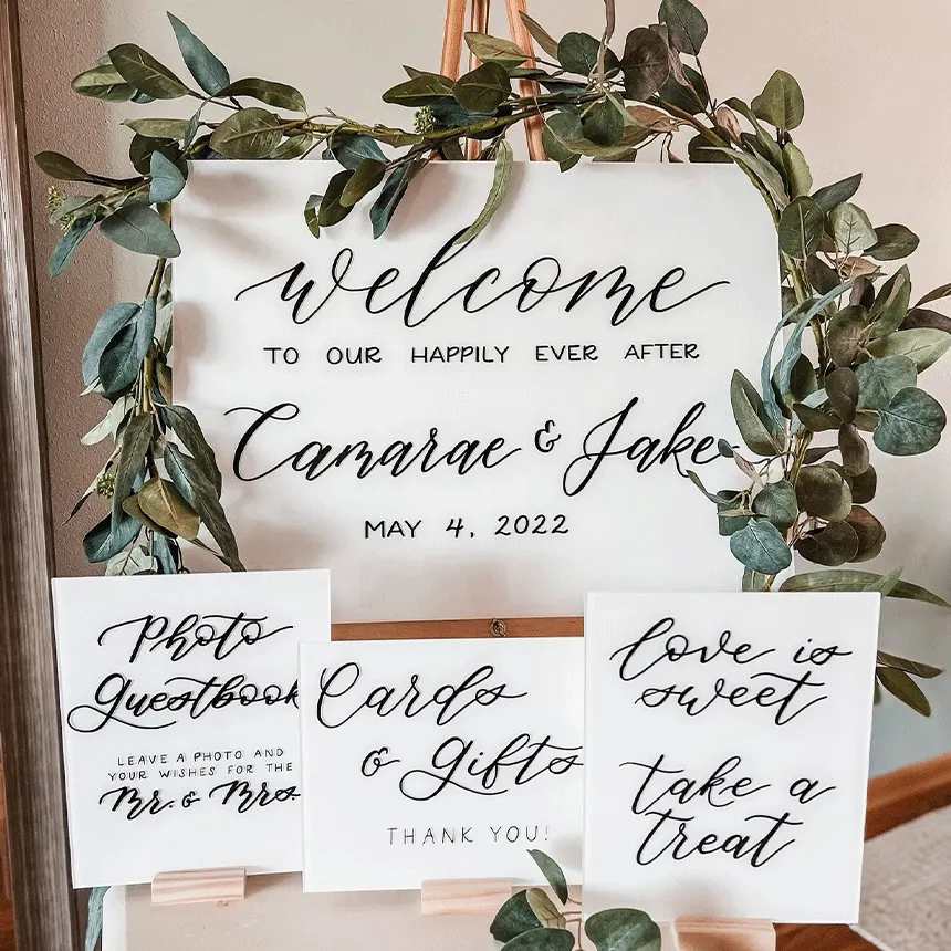 Ceremony Signs — The biggest day of your life deserves custom signs that are as unique as your own love story