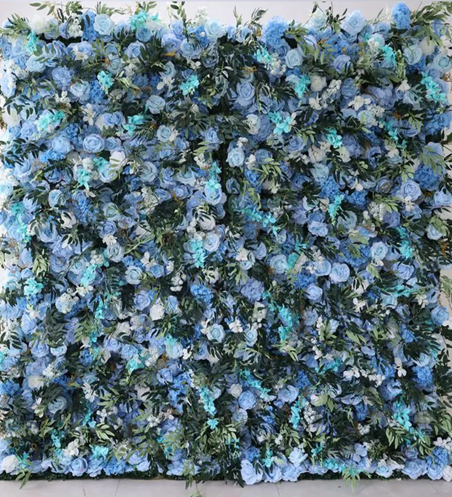 Chelsea — Make a statement with our Sky Blue Flower Wall