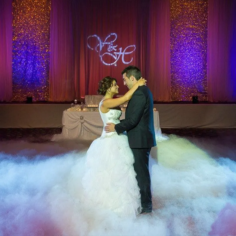 Fog Machine — A low layer of fog across the floor, so the setup appears to sit on cloud