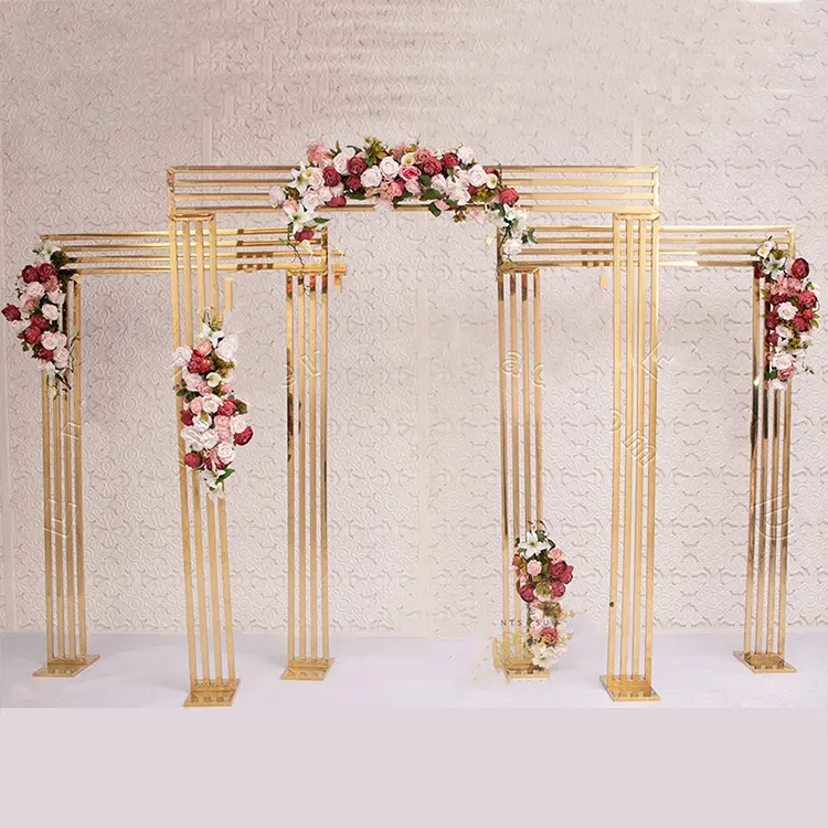 Golden Frame Set of 3 — Three golden frames staged in sequence, catching light from every direction