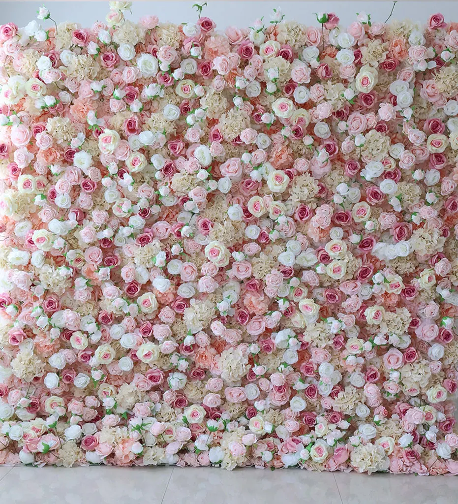 Jasmin — The clean whit e and pink with a hint of green , artfully arrange to create an exquisite statement for your event