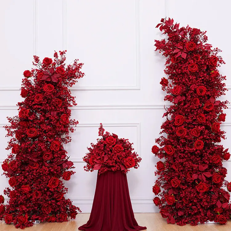 Mi'Amor — A red half archway, close and bold, built to fill a single frame completely