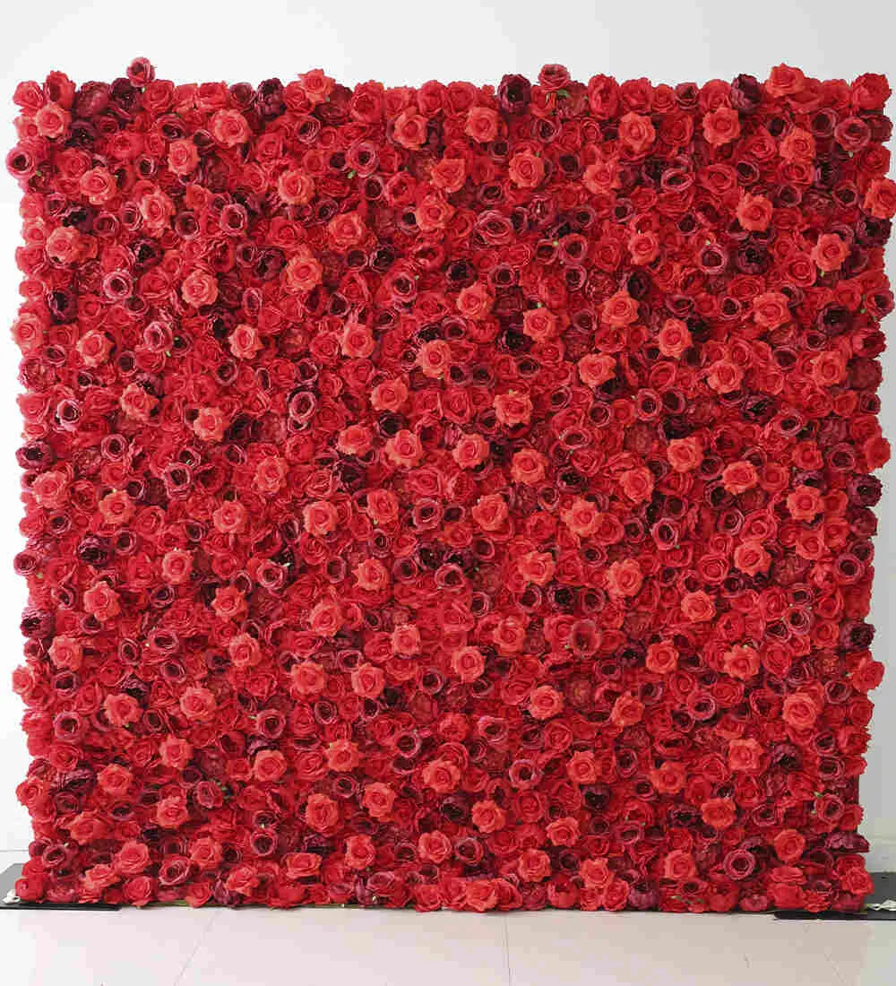 Milan Rose — A wall of red roses, dense and saturated, for the most classically romantic setting we offer
