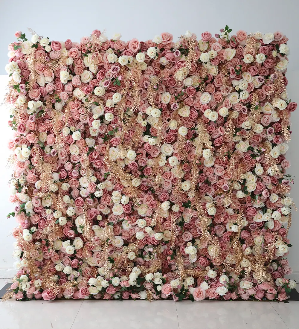 Mourning cloak — A rose gold flower wall with real warmth to it — metallic without ever looking hard