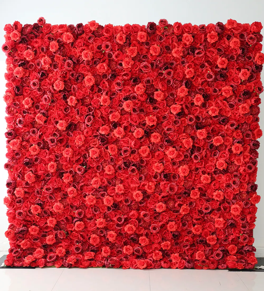 Red Admiral — Introduce a pop of color to your event with our Red Admiral flower wall rental