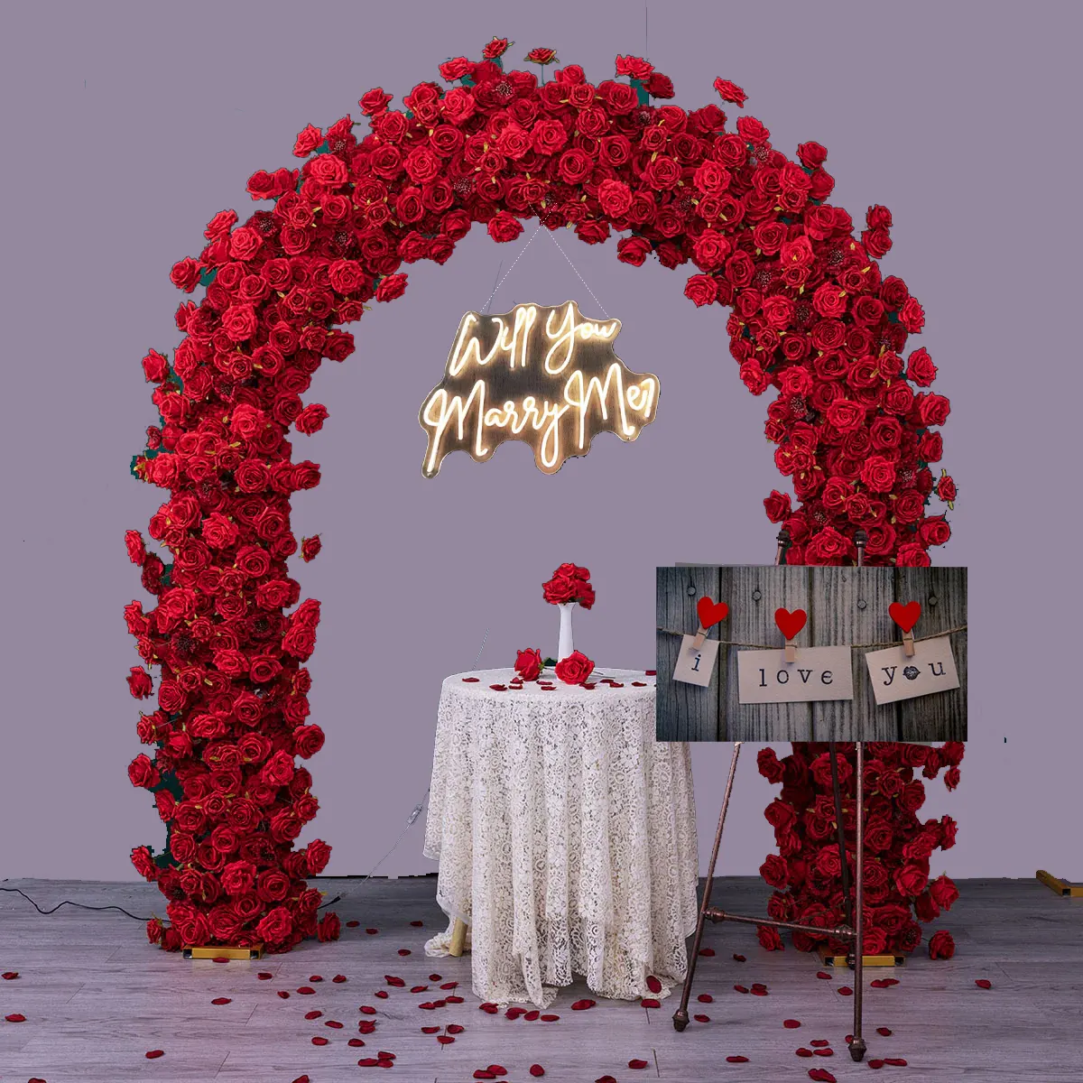 Rosie — An oval arch — the softer, more forgiving shape, and our most flattering frame for two people