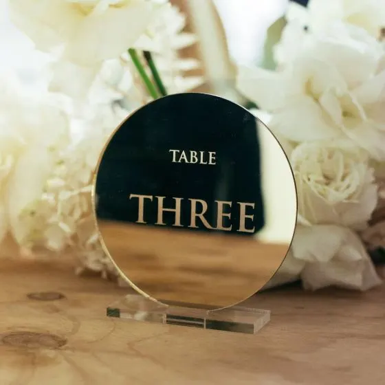 Table Signs — Your event isn’t basic, and your table signs shouldn’t be, either!